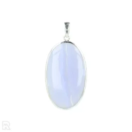 Blue Lace Agaat Zilveren Hanger uit India met artikelnummer 21307