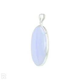 Blue Lace Agaat Zilveren Hanger uit India met artikelnummer 21307