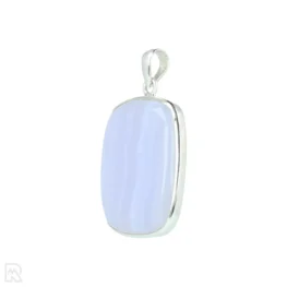 Blue Lace Agaat Zilveren Hanger uit India met artikelnummer 21309
