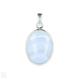 Blue Lace Agaat Zilveren Hanger uit India met artikelnummer 21310