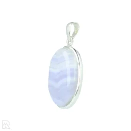 Blue Lace Agaat Zilveren Hanger uit India met artikelnummer 21312