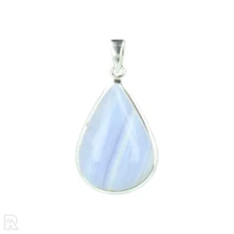 Blue Lace Agaat Zilveren Hanger uit India met artikelnummer 21314