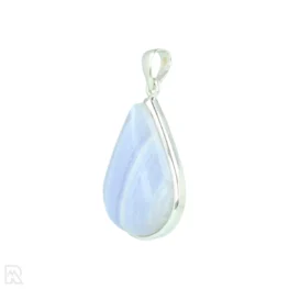 Blue Lace Agaat Zilveren Hanger uit India met artikelnummer 21314