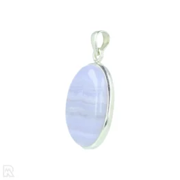 Blue Lace Agaat Zilveren Hanger uit India met artikelnummer 21315