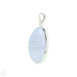 Blue Lace Agaat Zilveren Hanger uit India met artikelnummer 21318