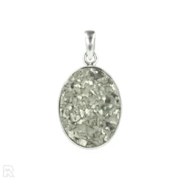 Druzy Pyriet Zilveren Hanger uit India met artikelnummer 21320