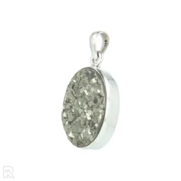 Druzy Pyriet Zilveren Hanger uit India met artikelnummer 21320