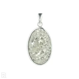 Druzy Pyriet Zilveren Hanger uit India met artikelnummer 21322