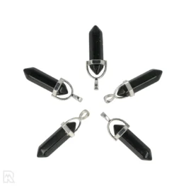 Green Goldstone Double Butterfly Pendant | Silver - 3.2 cm