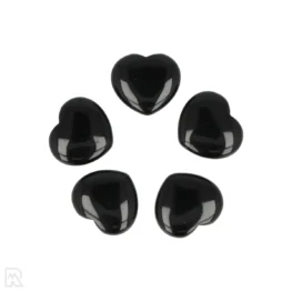 Zwarte Obsidiaan Hart uit China met artikelnummer 4965