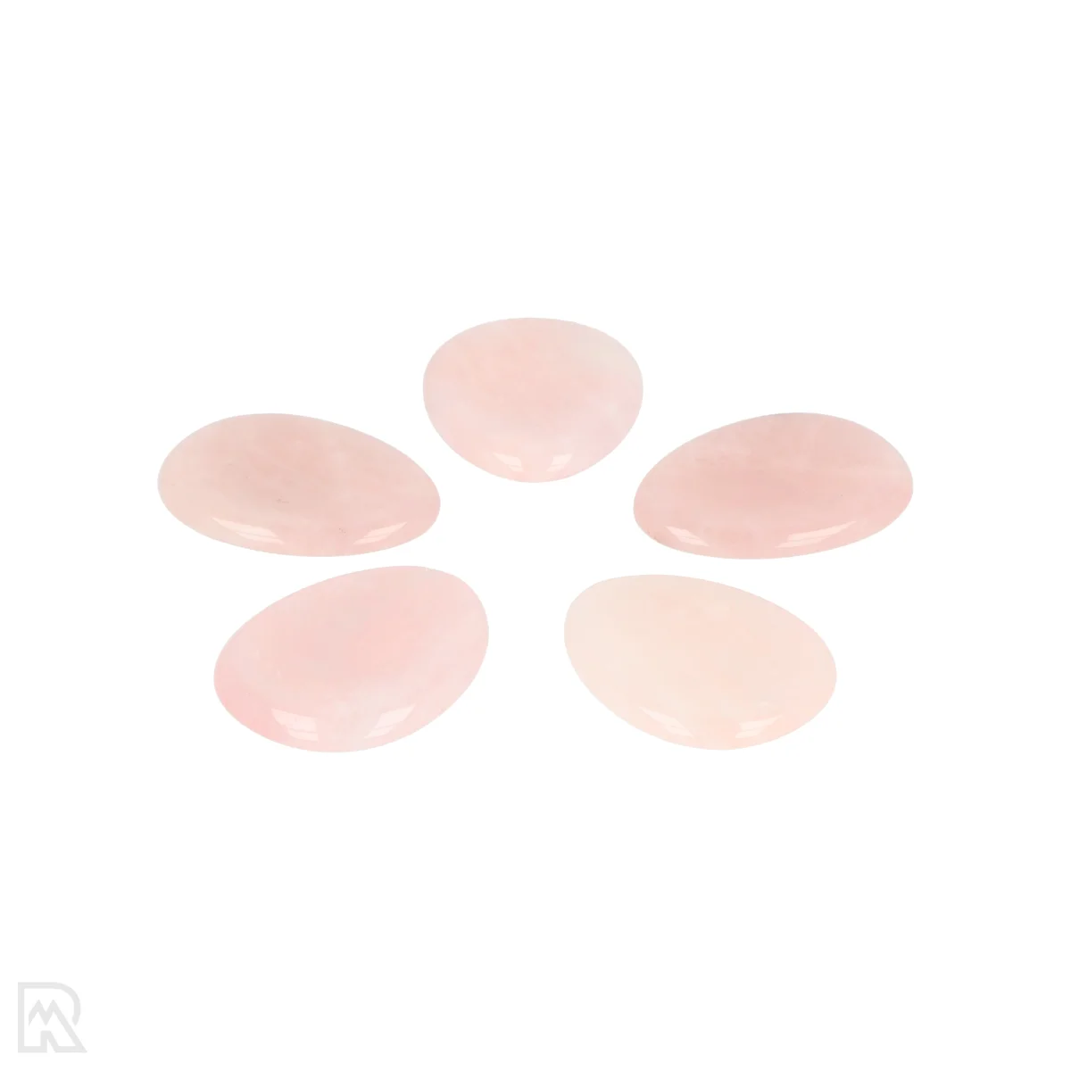 Rozenkwarts Worry Stone | Druppel 3 Rozenkwarts Worry Stone | Druppel – Bild 3