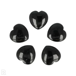 Zwarte Toermalijn Hart uit China met artikelnummer 5607