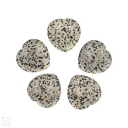 Dalmatiër Jaspis Worry Stone | Hart