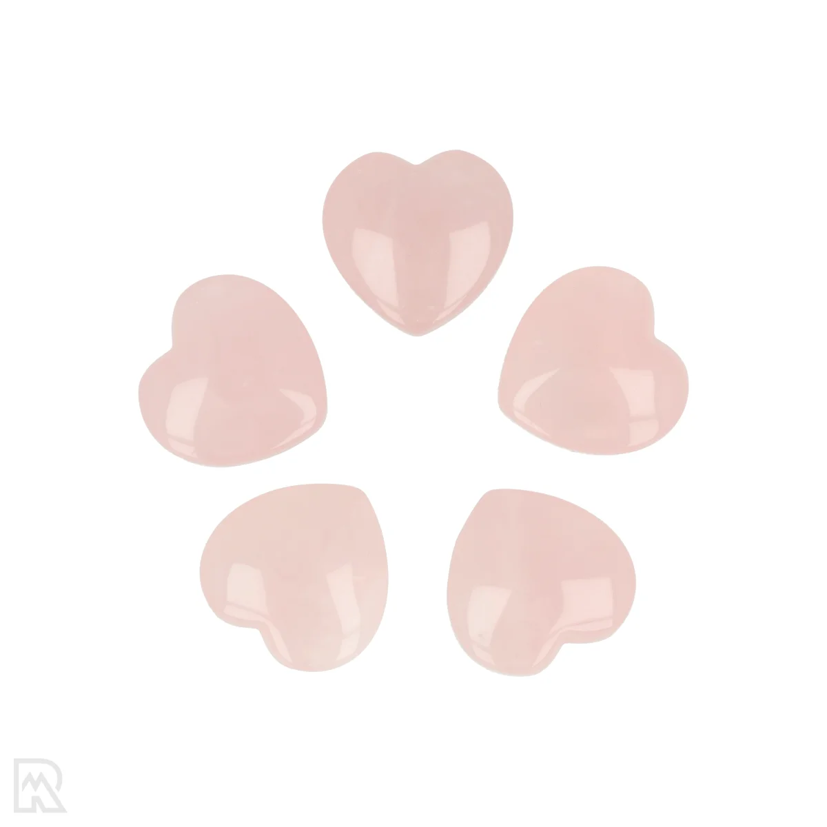 Rose quartz Heart | A - 2 cm 1 Rose Quartz Heart from China with item number 5916