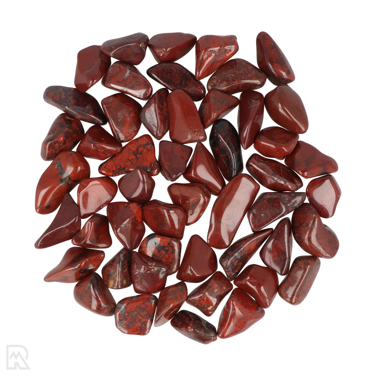 Breccie Jaspis-Trommelsteine 1 Breccie Jaspis Tumblestones