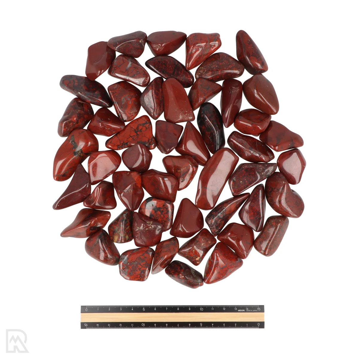 Breccie Jaspis Trommelstenen 3 Breccie Jaspis Trommelstenen – Bild 3