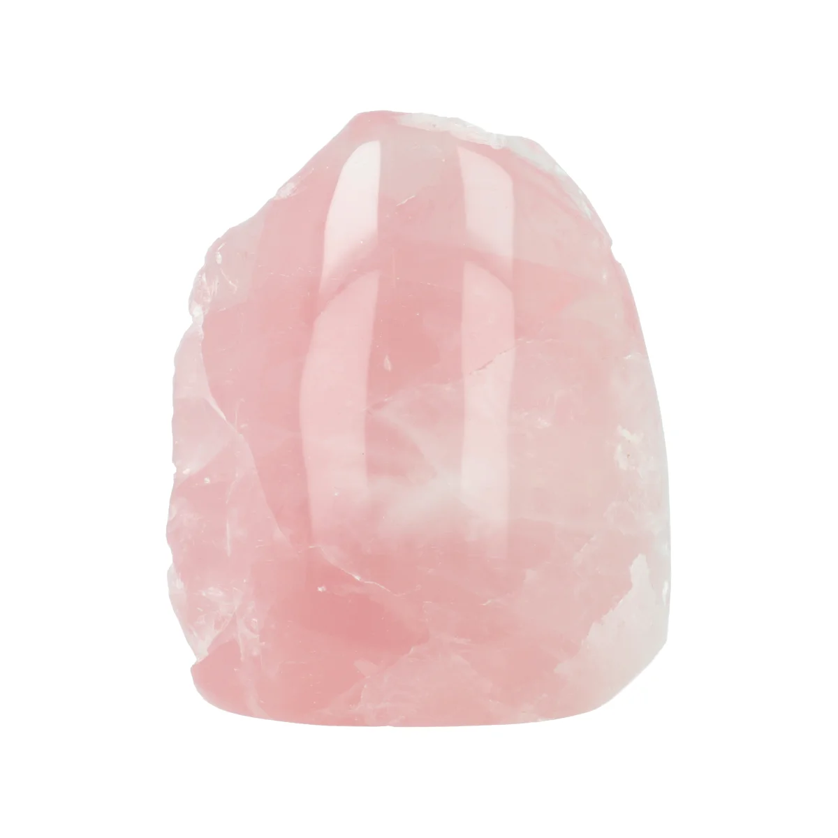 Rosenquarz Einseitig poliert 1 Rosenquarz einseitig geschliffen aus Madagaskar mit der Artikelnummer 21391