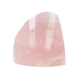 Rosenquarz einseitig geschliffen aus Madagaskar mit der Artikelnummer 21392