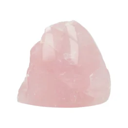 Rosenquarz einseitig geschliffen aus Madagaskar mit der Artikelnummer 21394