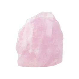 Rosenquarz einseitig geschliffen aus Madagaskar mit der Artikelnummer 21395