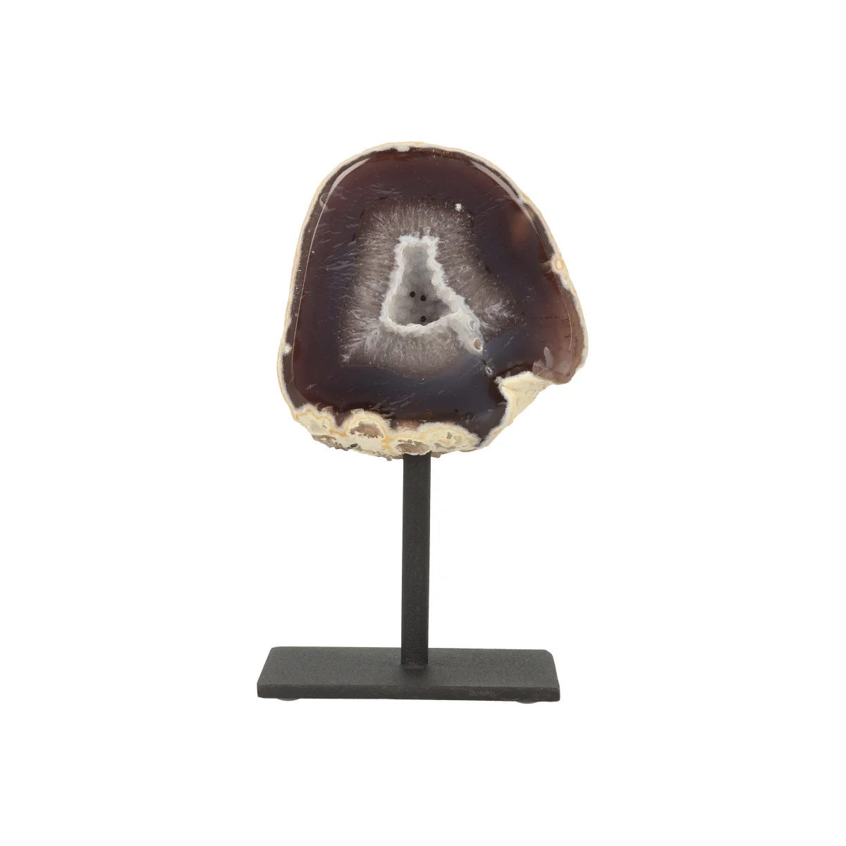 Agaat Geode Op Standaard 1 Agaat Geode Op Standaard uit Braziliƫ met artikelnummer 21461