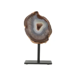 Agate Geode on Stand from Brazil with item number 21554