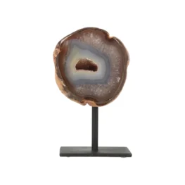Agate Geode on Stand from Brazil with item number 21556