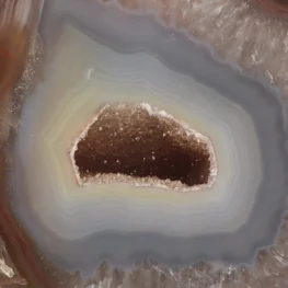 Agate Geode on Stand from Brazil with item number 21556