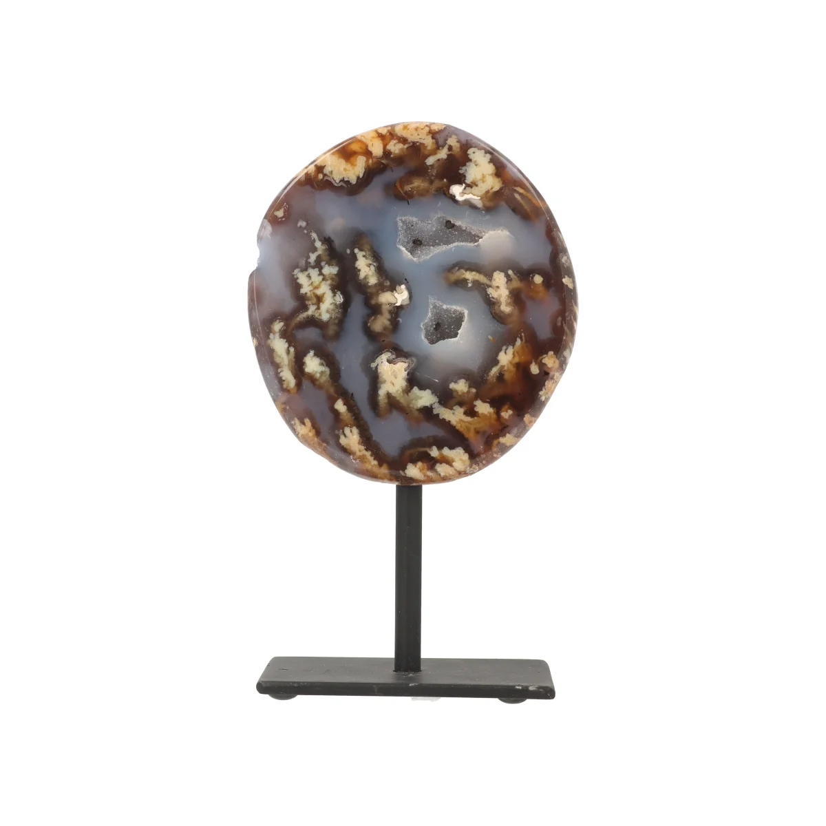 Agaat Geode op Standaard 1 Agaat Geode op Standaard uit Braziliƫ met artikelnummer 21557