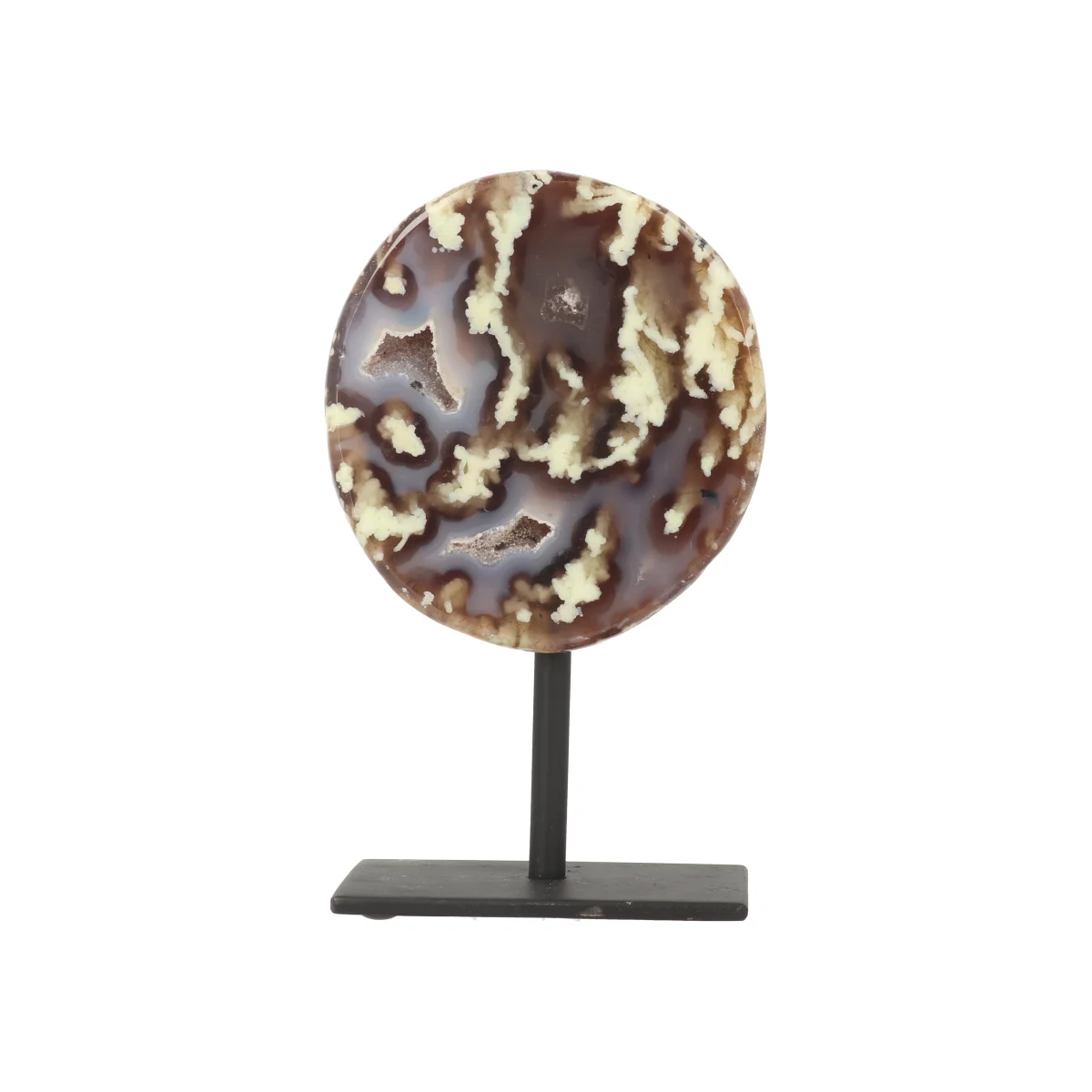 Agaat Geode op Standaard 1 Agaat Geode op Standaard uit Braziliƫ met artikelnummer 21568