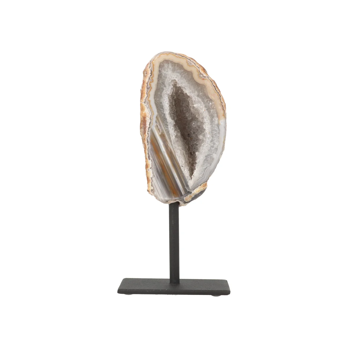 Agaat Geode op Standaard 1 Agaat Geode op Standaard uit Braziliƫ met artikelnummer 21569