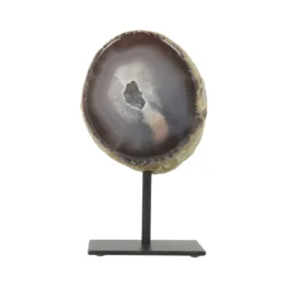 Agate Geode on Stand from Brazil with item number 21600