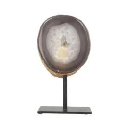 Agate Geode on Stand from Brazil with item number 21602