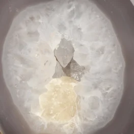 Agate Geode on Stand from Brazil with item number 21602