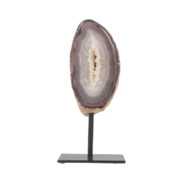 Agate Geode on Stand from Brazil with item number 21603