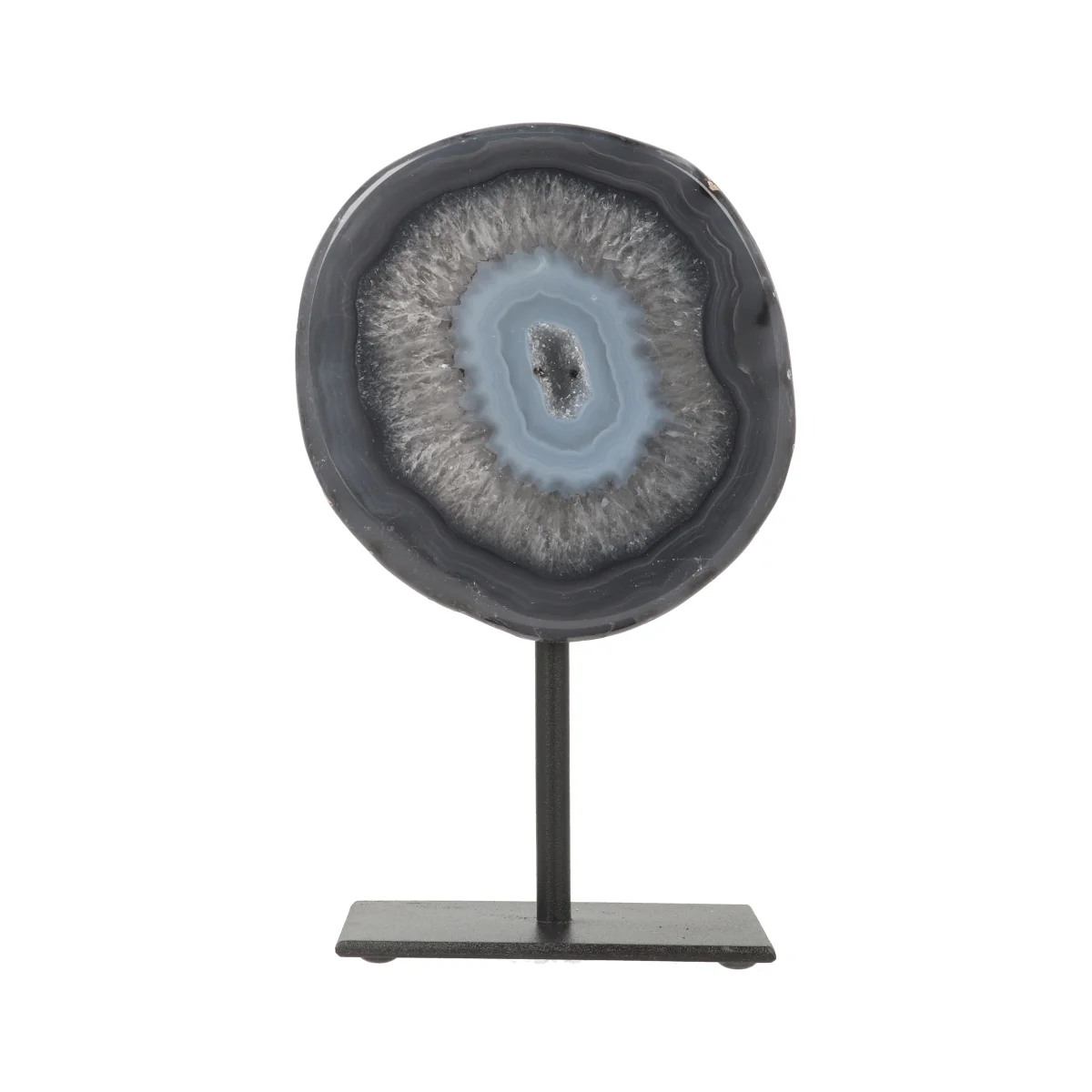 Agate Geode on Standard 1 Agate Geode on Stand from Brazil with item number 21604