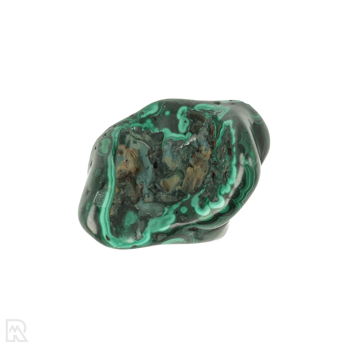 Malachiet Gepolijst 3 Malachiet Gepolijst uit Congo met artikelnummer 21707