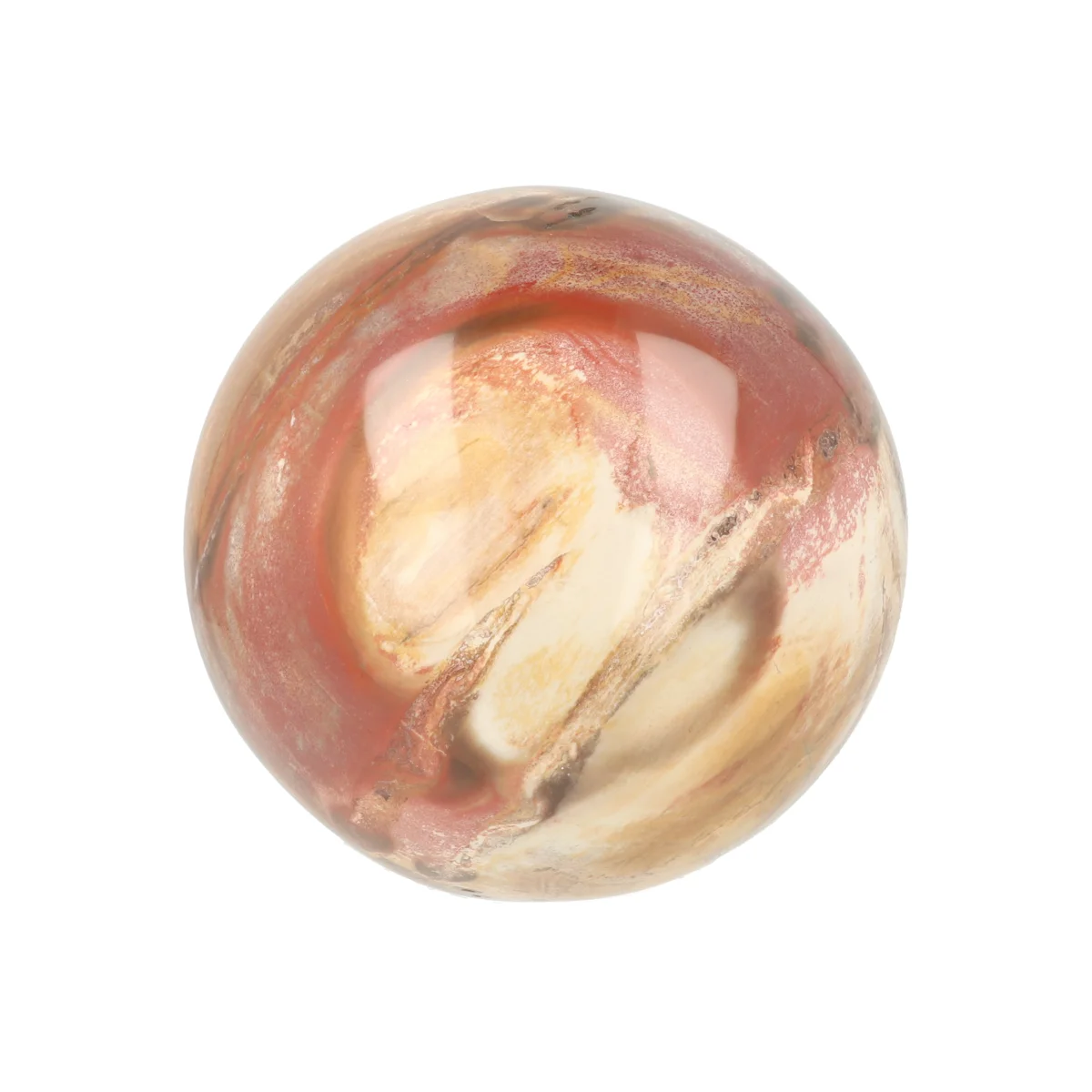 Versteend Hout Bol 3 Versteend Hout Bol uit Madagaskar met artikelnummer 21724