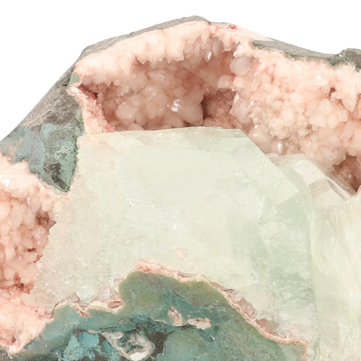 Heulandiet met Apofylliet 2 India Mix Ruw uit India met artikelnummer 21775