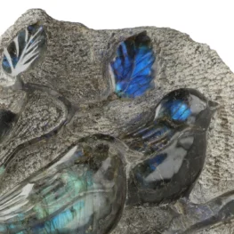 21798 labradoriet vogel paar carving zoom