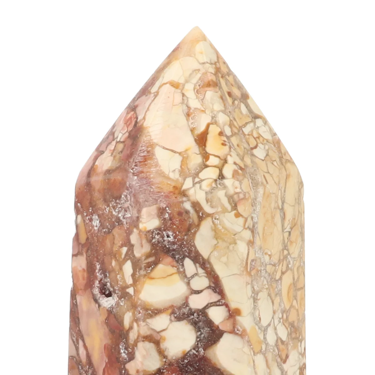 Breccie Jaspis - Morondaviet Punt 2 Breccie Jaspis Punt uit Madagaskar met artikelnummer 22003