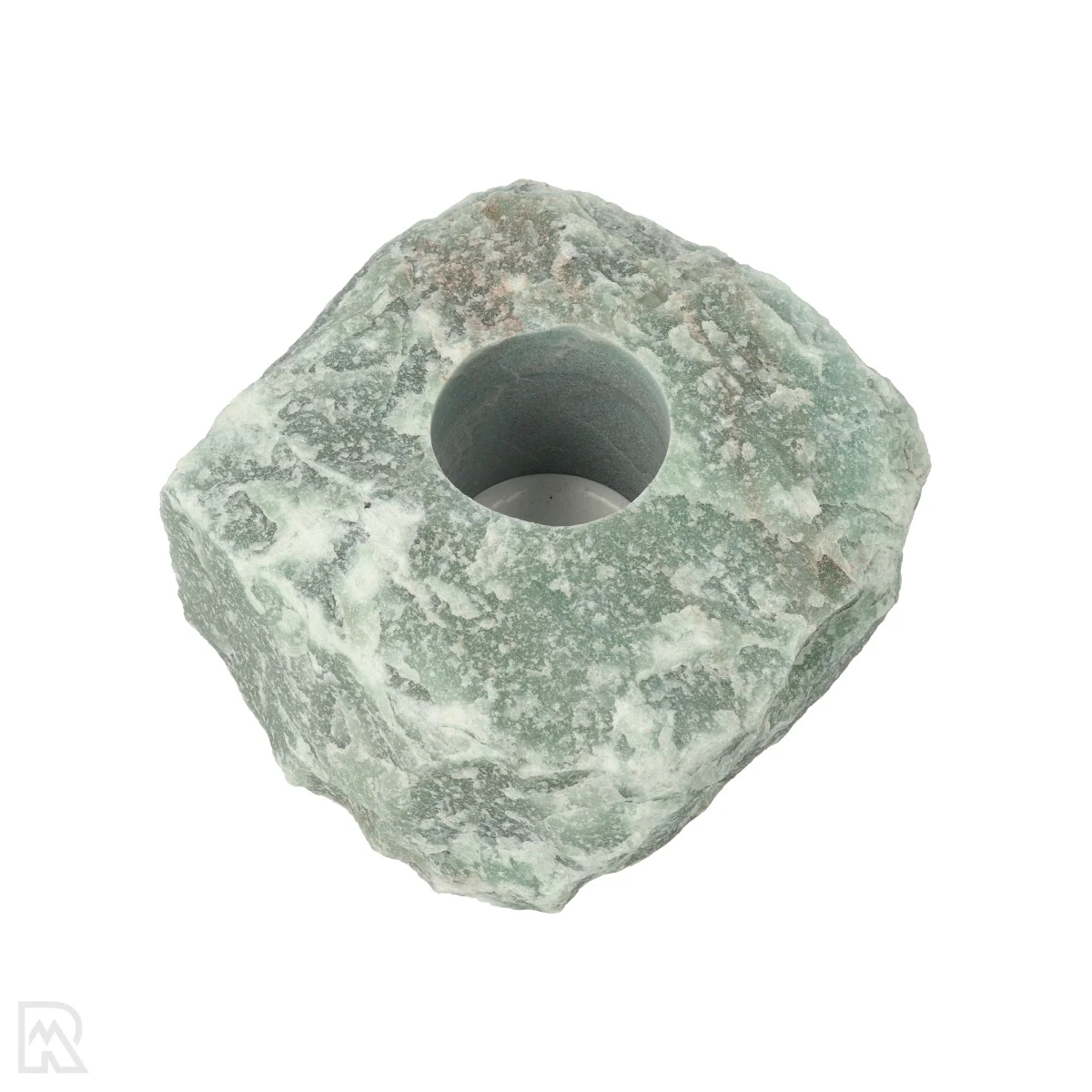 Groene Kwarts Theelichthouder 1 Groene Kwarts Theelichthouder uit Braziliƫ met artikelnummer 22092