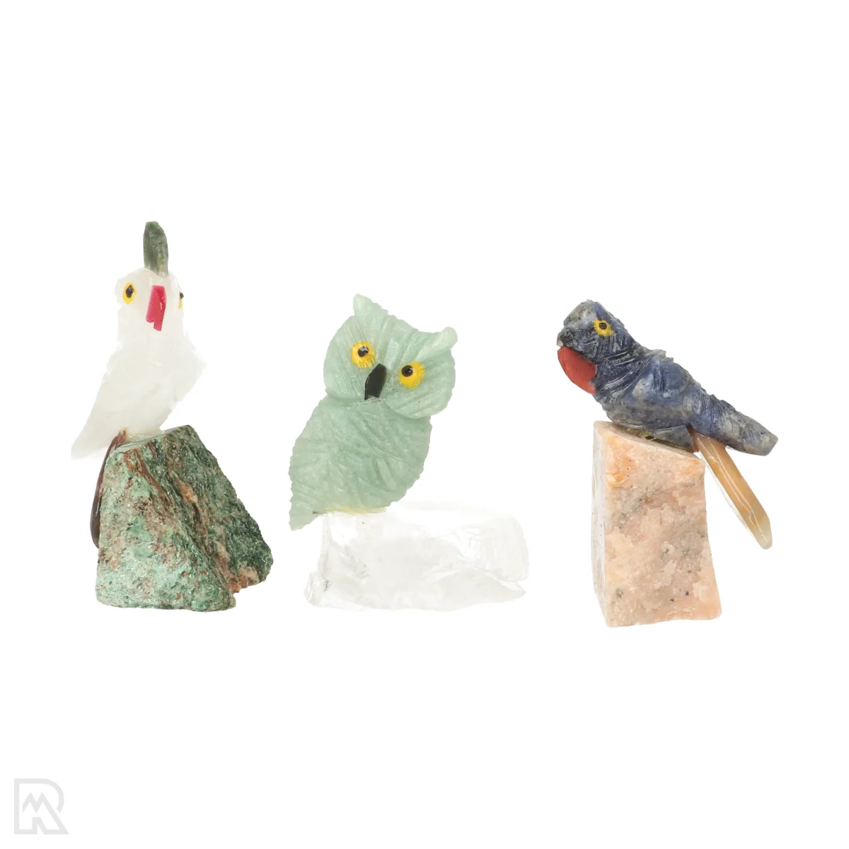 Set 3 Vogels Op Steen 1 Set 3 Birds On Stone from Brazil with item number 22171