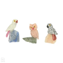 Set 3 Vogels Op Steen uit Brazilië met artikelnummer 22174