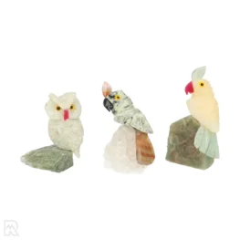 Set 3 Vogels Op Steen uit Brazilië met artikelnummer 22177