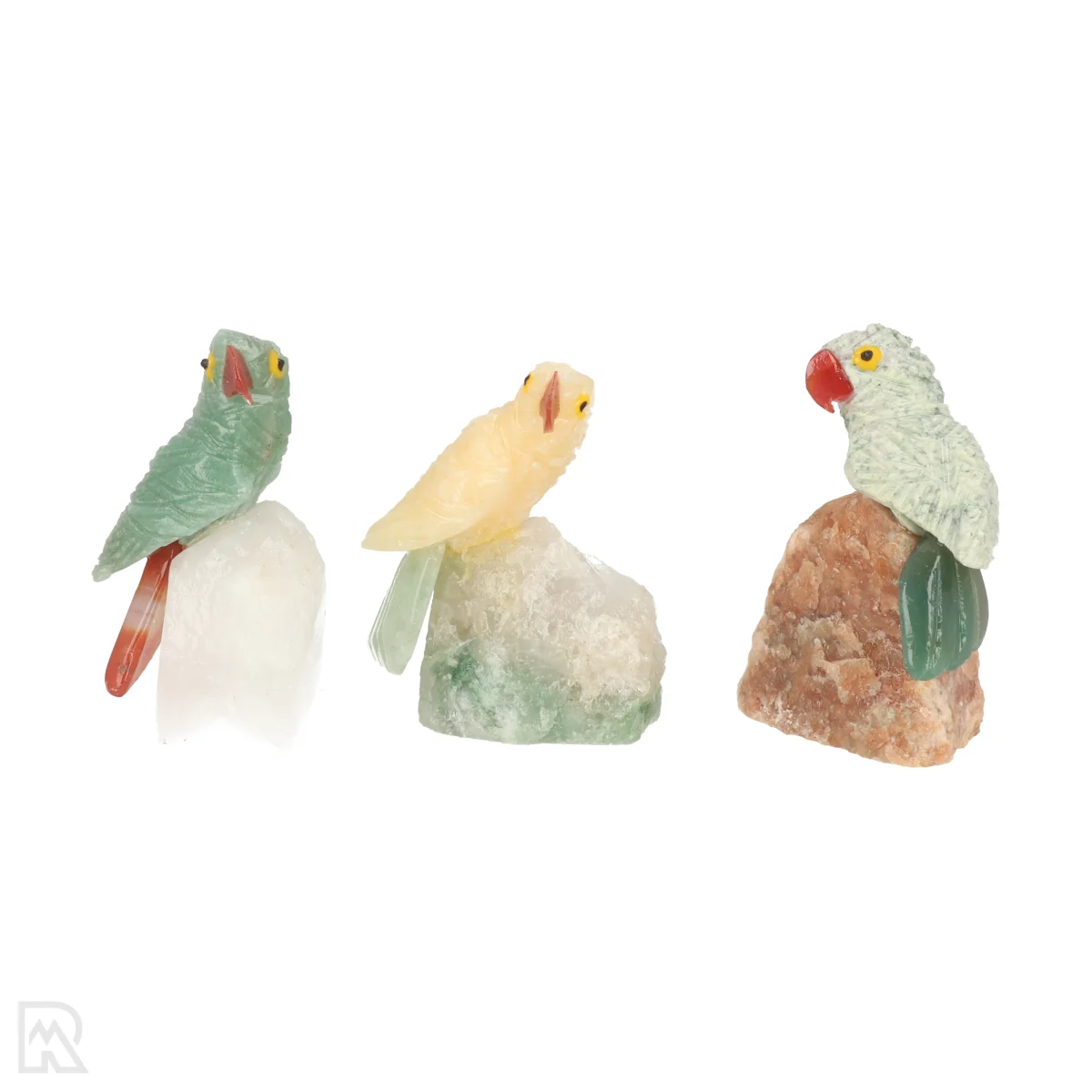 Set 3 Vogels Op Steen 1 Set 3 Vogels Op Steen uit Braziliƫ met artikelnummer 22178