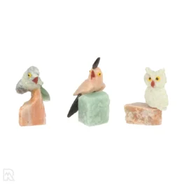 Set 3 Vogels Op Steen uit Brazilië met artikelnummer 22179