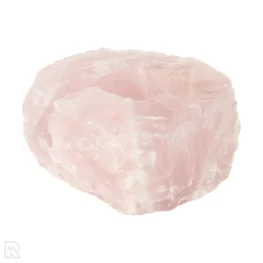 Rose Quartz Tea Light Holder from Brazil with item number 22310