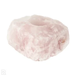 Rose Quartz Tea Light Holder from Brazil with item number 22311