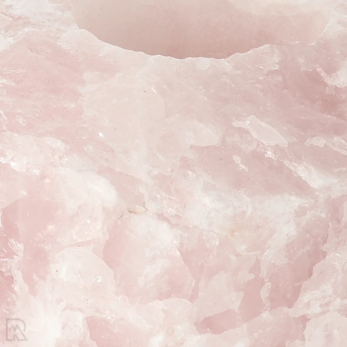 Rose Quartz Tea Light Holder 2 Rose Quartz Tea Light Holder from Brazil with item number 22311